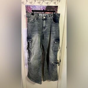 VIP Women's Gray Wide Leg Pants